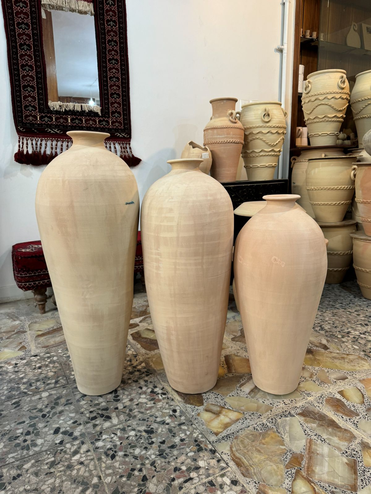 گلدان خمره ای آباژوری ساده