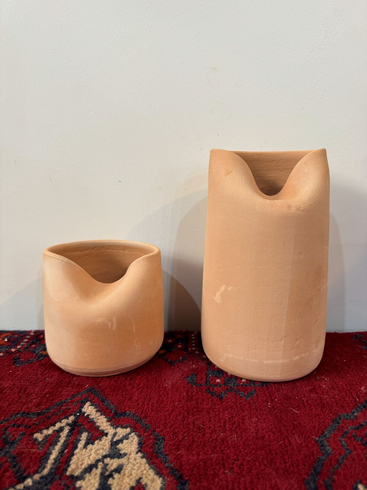 گلدان استوانه لب خم