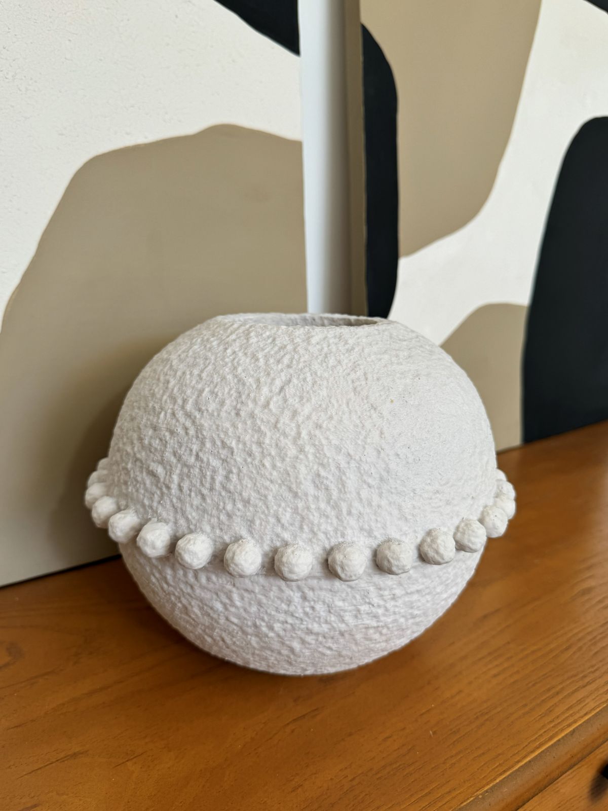 گلدان توپی مرواریدی