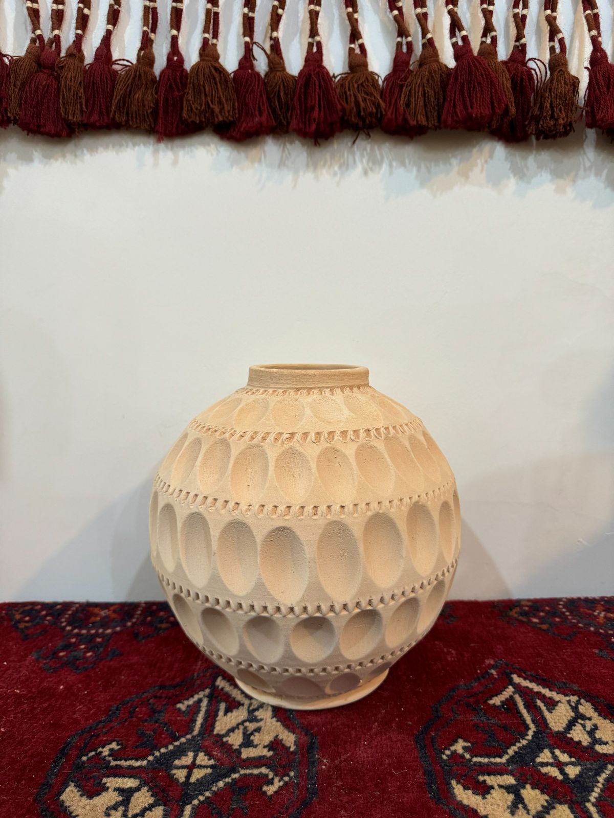 توپی نقشدار گرد بزرگ